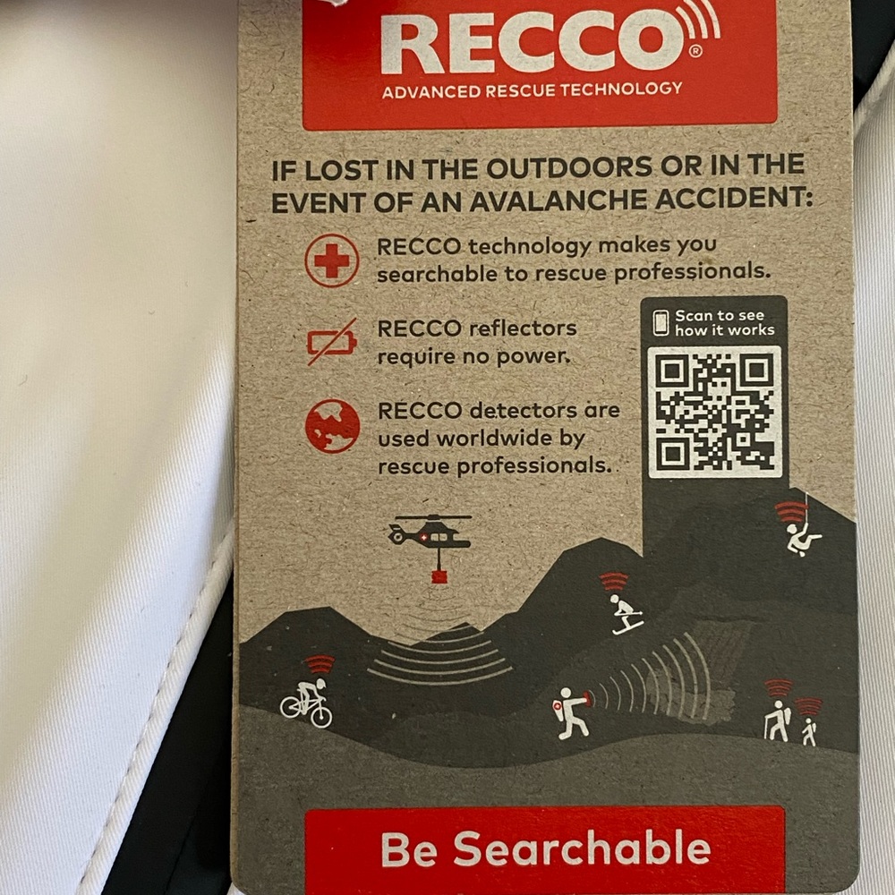 NWT. Zara White Windproof and Waterproof Recco® Technology Jumpsuit. Size S, M. - Picture 15 of 16